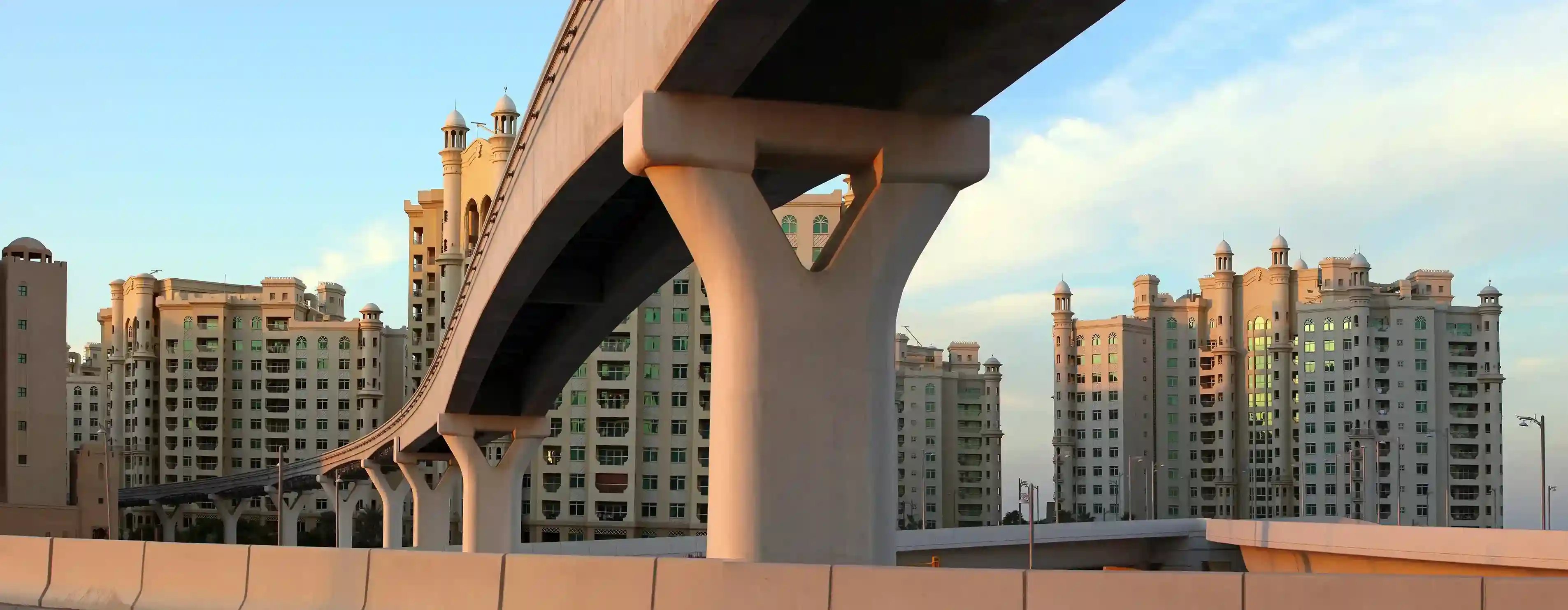 Monorail On Palm Jumeirah Dubai UAE