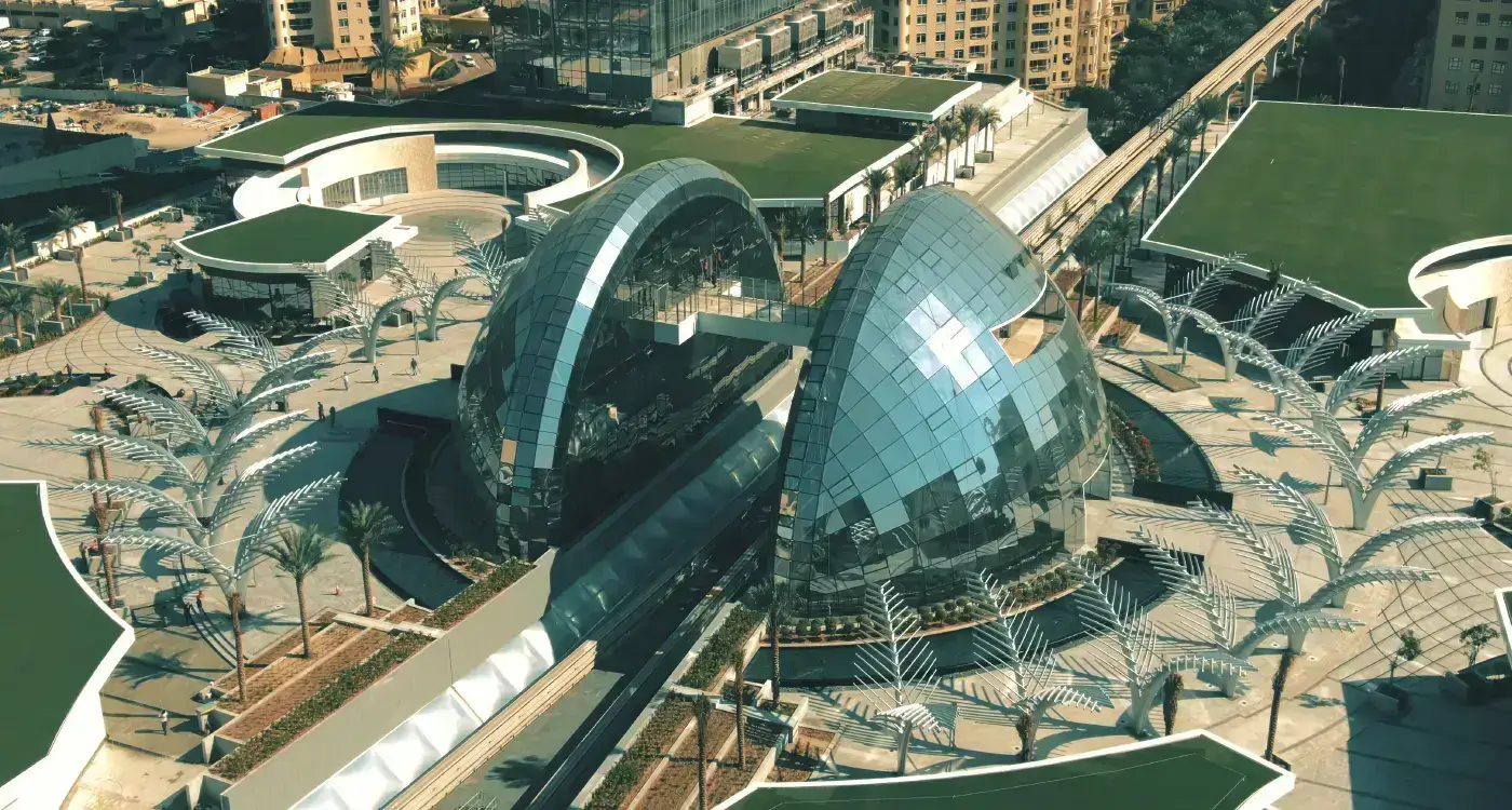 nakheel mall aerial view